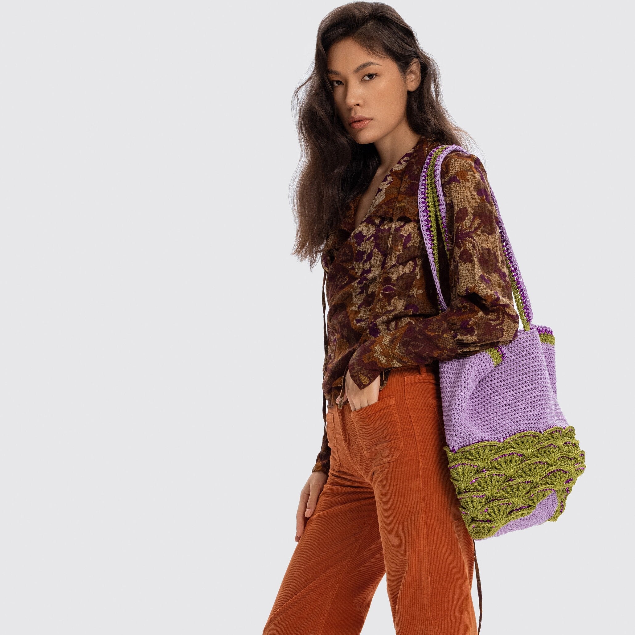 MIDIYE BAG - GREEN MULTICOLOR
