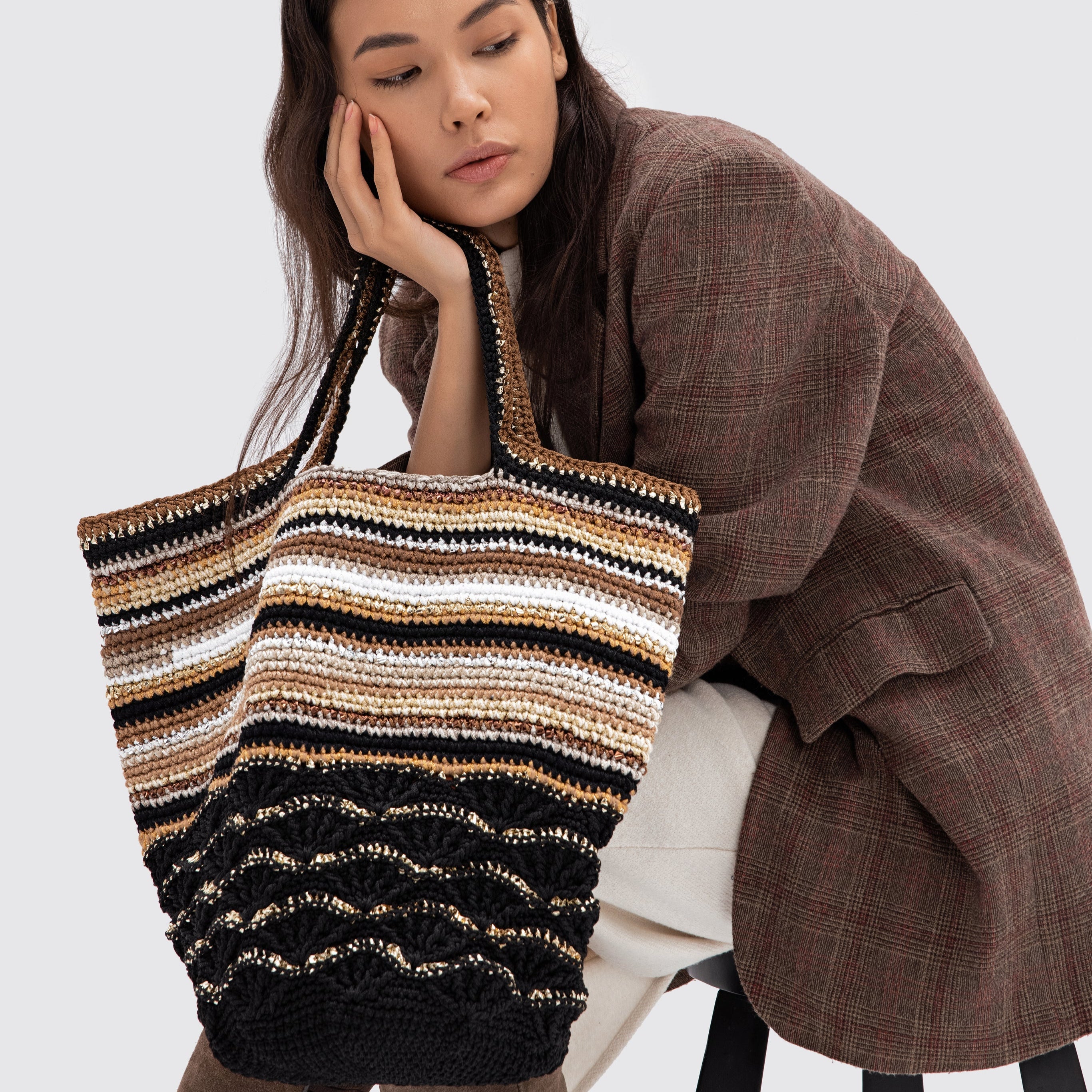 MIDIYE BAG - BLACK MULTICOLOR