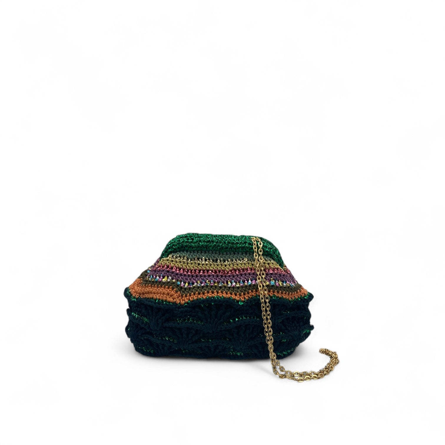 MIDYE CLUCH - GREEN MULTICOLOR
