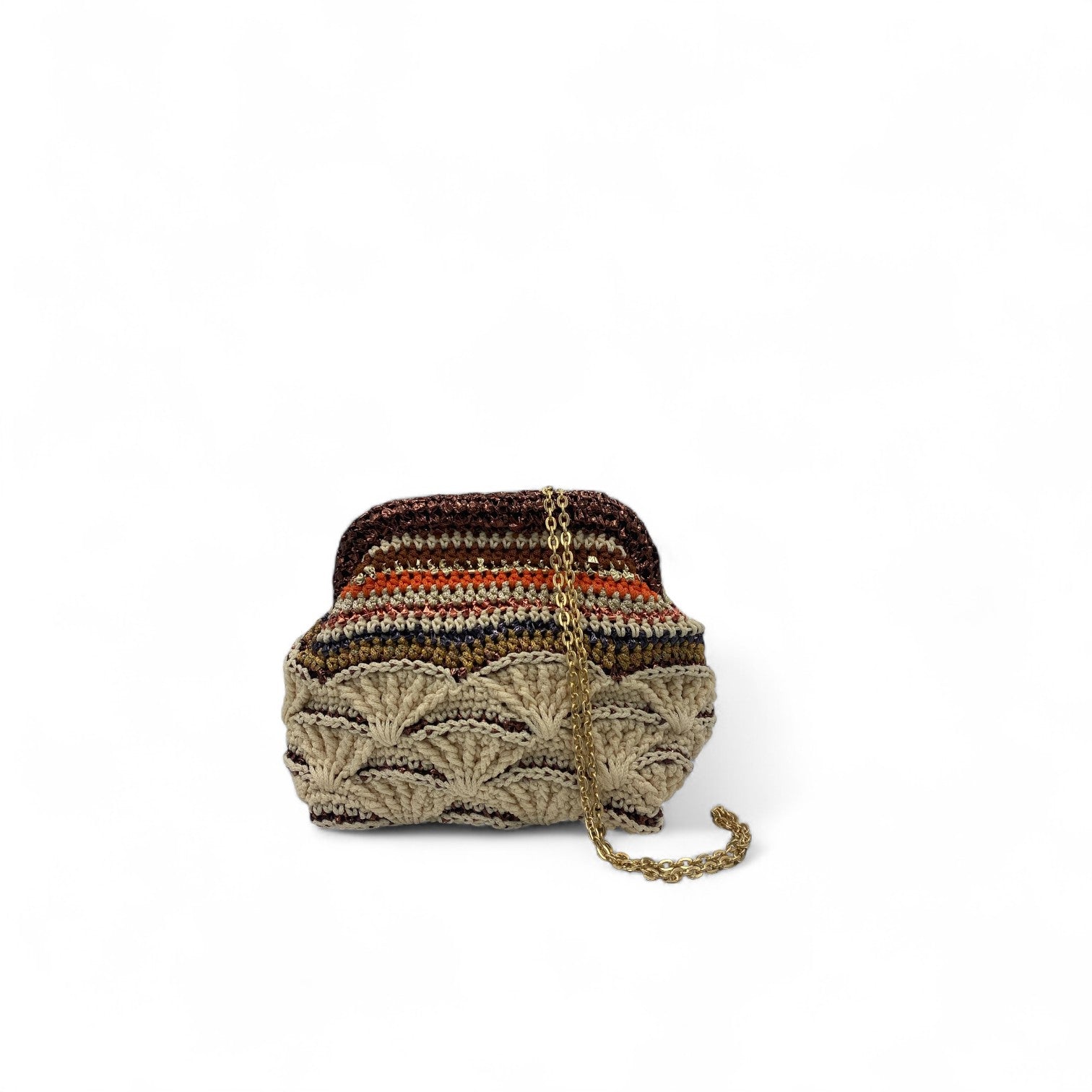 MIDYE CLUCH - BEIGE MULTICOLOR