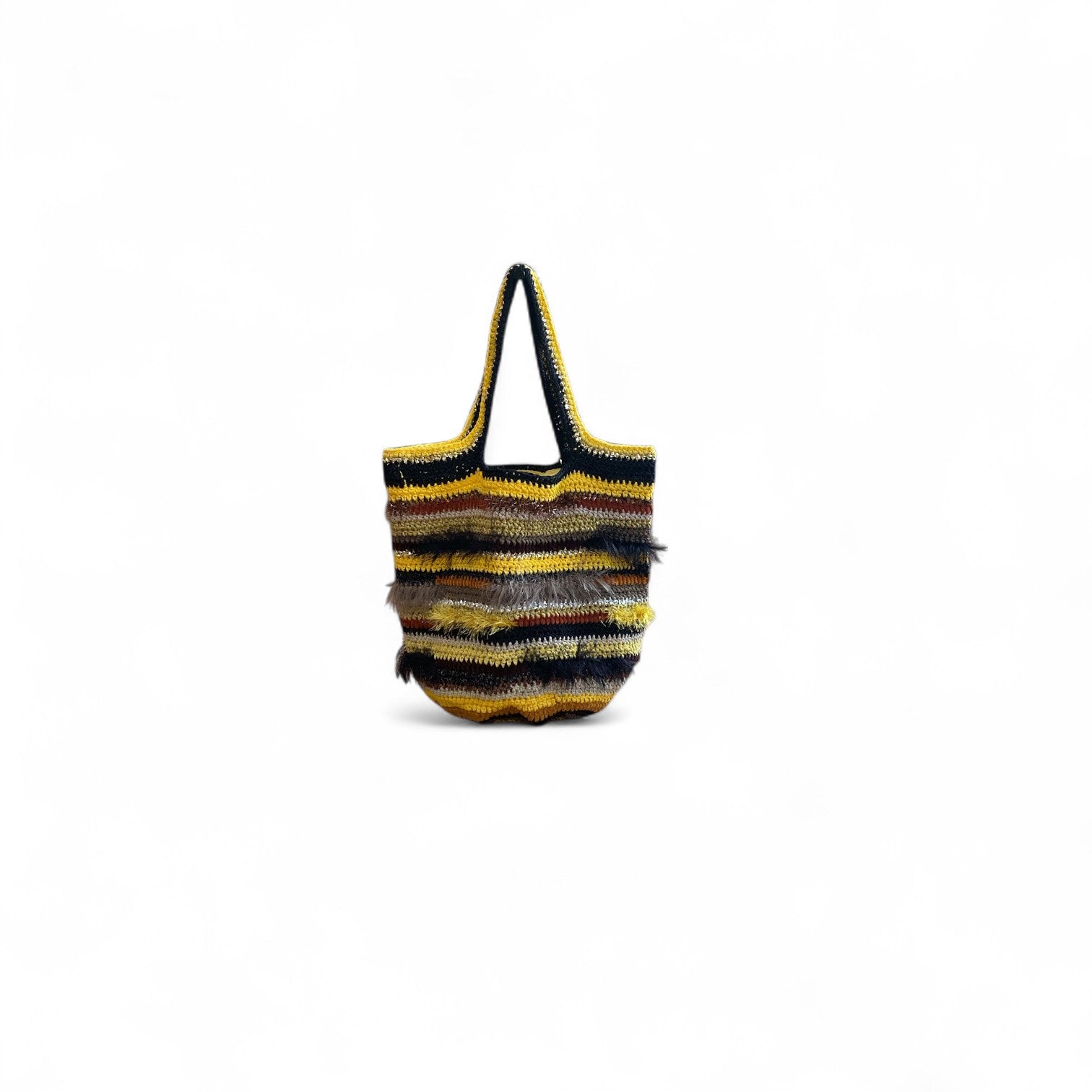 ILKNUR BAG - BLACK / YELLOW  L