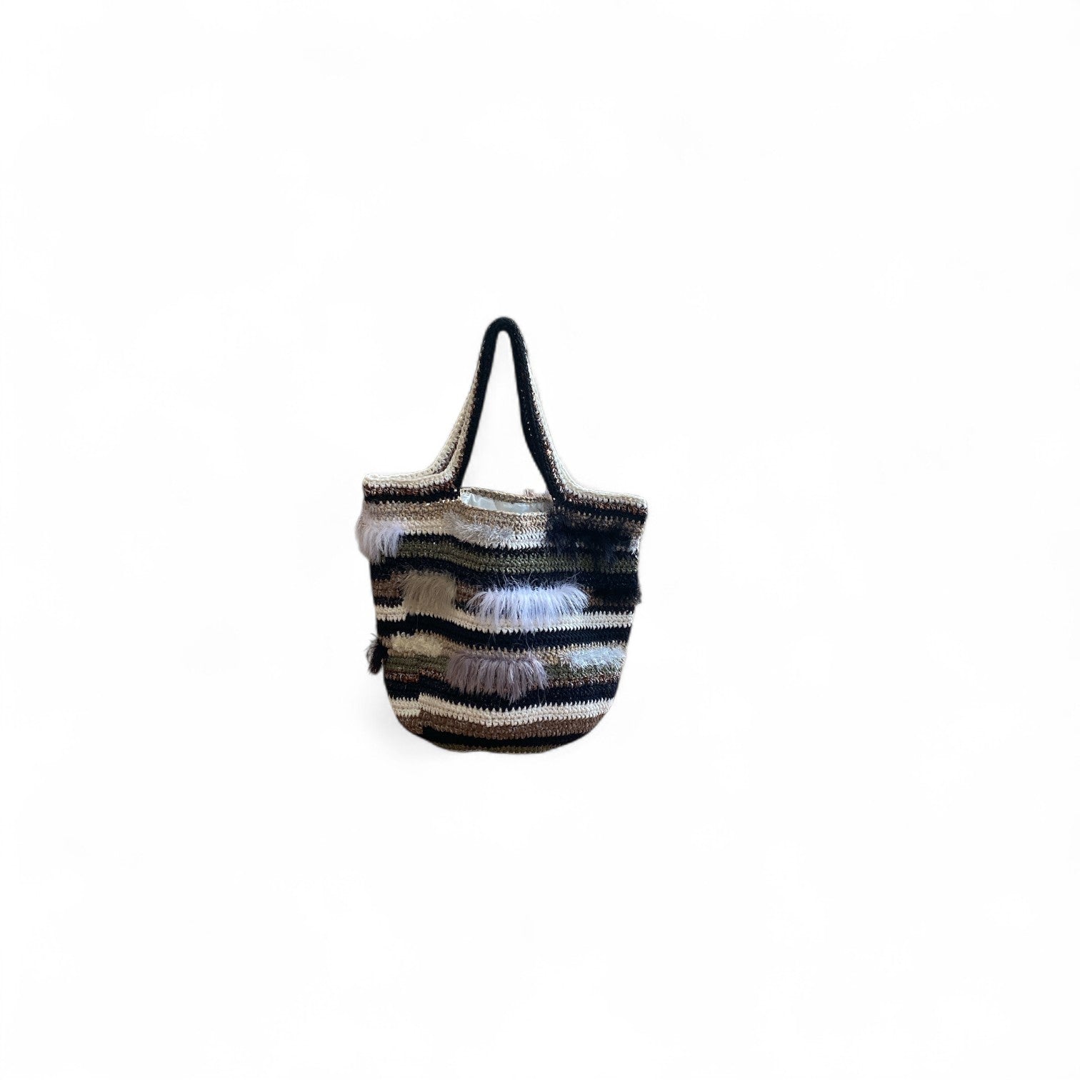 ILKNUR BAG - BLACK / WHITE  L